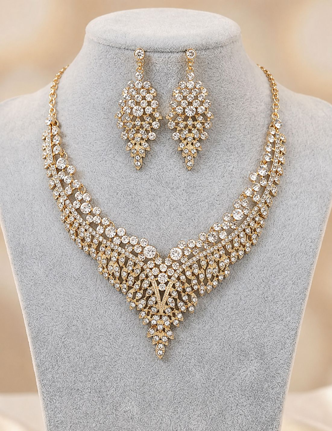 Diamond Cut Necklace (ক্লাসিক গোল্ড)