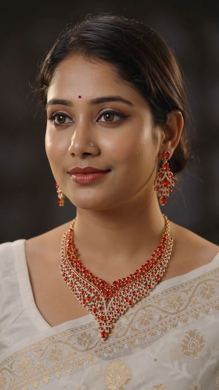 Diamond Cut Necklace (ইম্পেরিয়াল রেড)