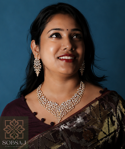 Diamond Cut Necklace (ক্লাসিক গোল্ড)